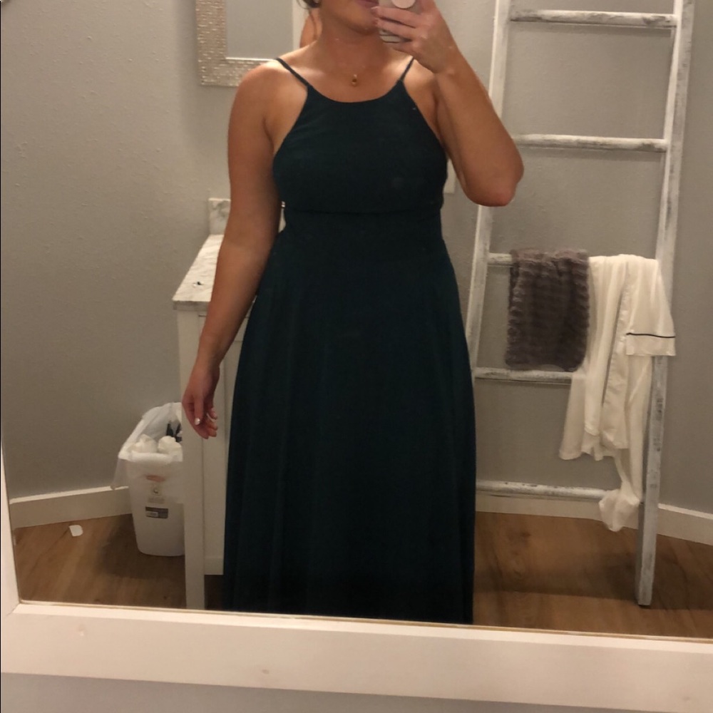 Dark green bridesmaid dress. Great condition.